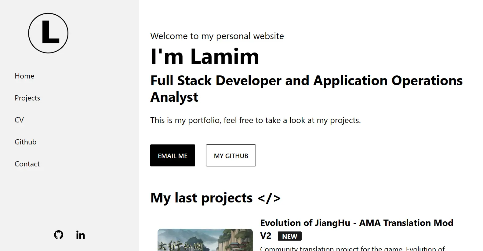 Personal Portfolio Site